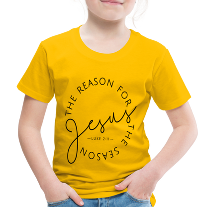 The Reason for the Season Christmas Family Toddler Shirt - sun yellow