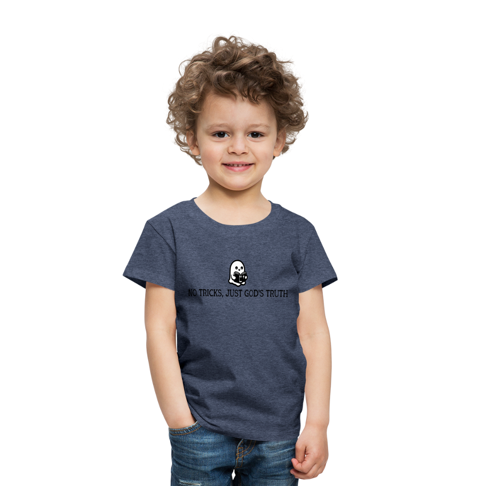 No Tricks Just God's Truth Toddler T-Shirt - heather blue