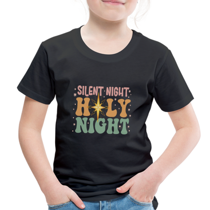 Silent Night Christmas Family Toddler Premium T-Shirt - black