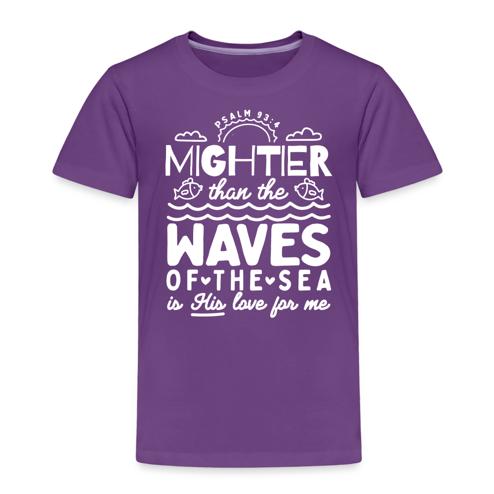 Mightier than the Waves of the Sea (W) Toddler T-Shirt - purple