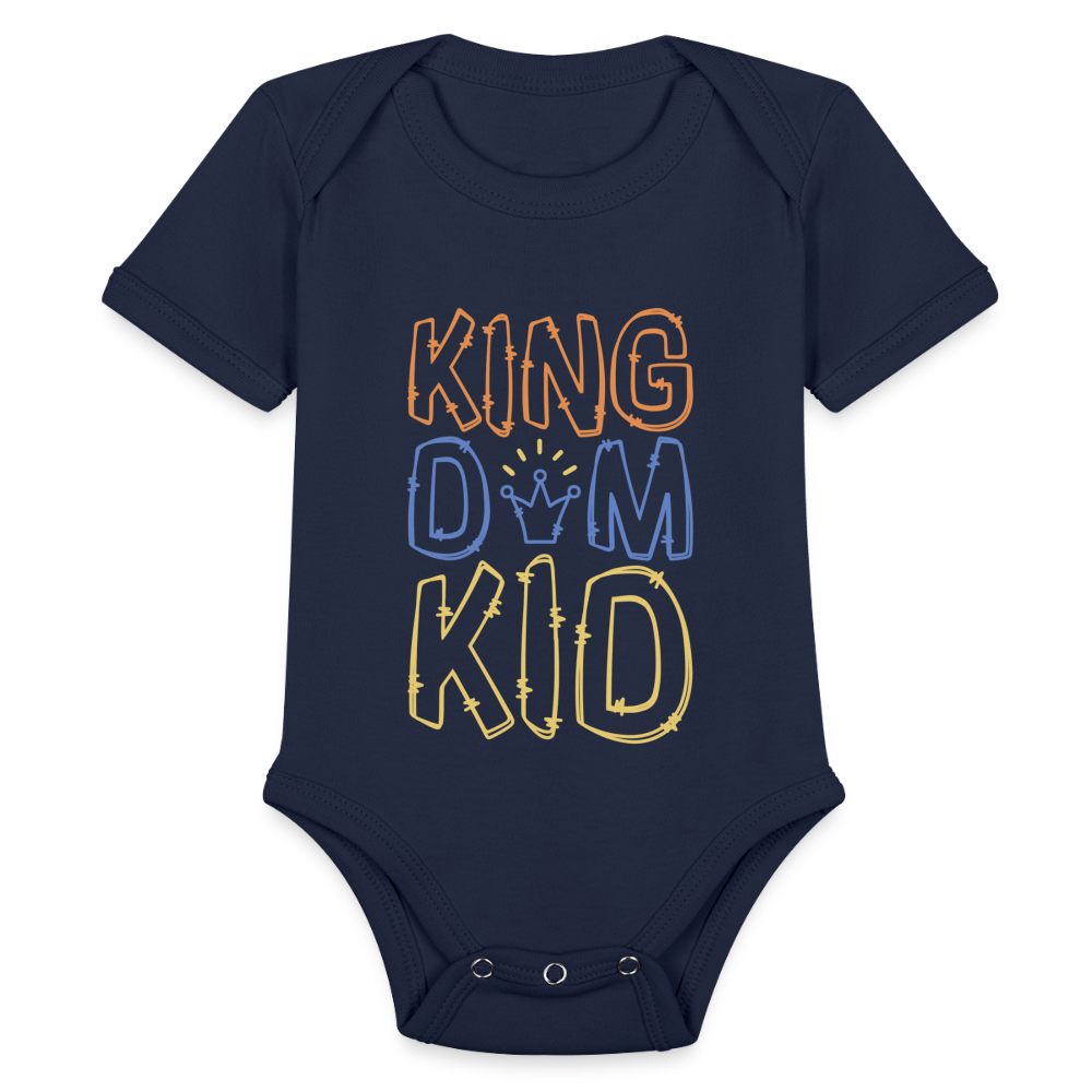 Kingdom Kid Baby Onesie Bodysuit - dark navy