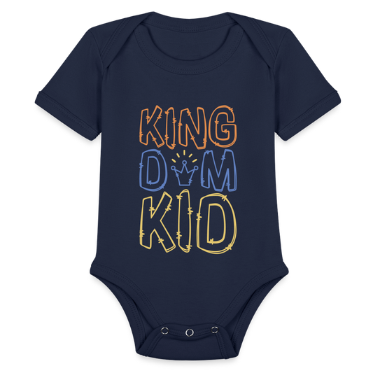 Kingdom Kid Baby Onesie Bodysuit - dark navy