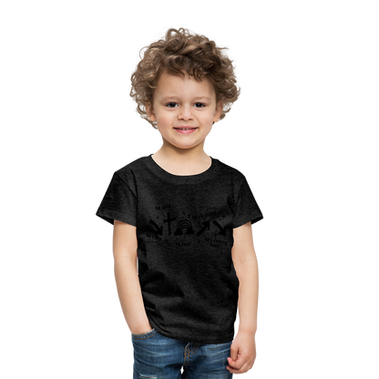 He Came He Died He Rose Toddler T-Shirt - charcoal grey