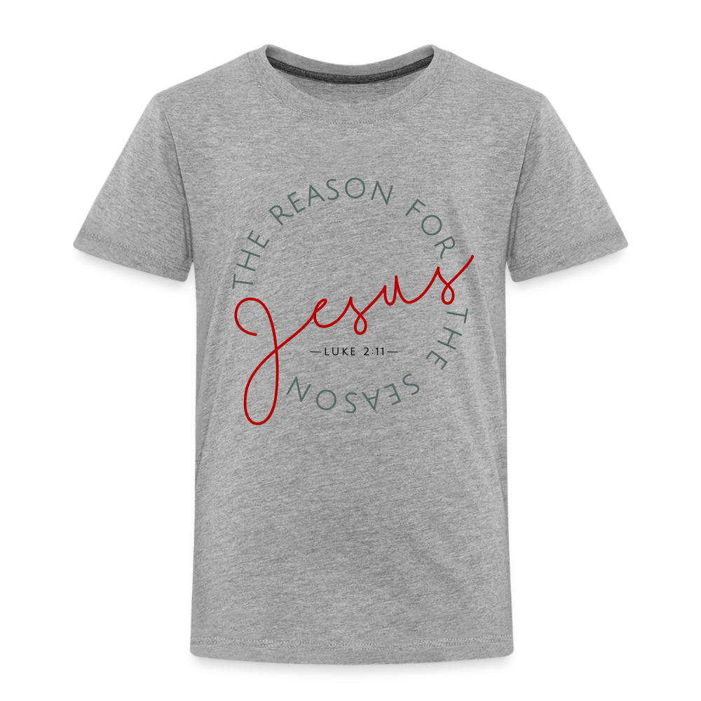 The Reason for the Season Christmas Toddler Shirt - heather gray