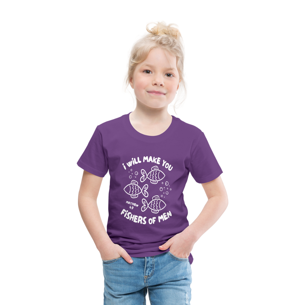 I Will Make You Fishers of Men (W) Toddler T-Shirt - purple