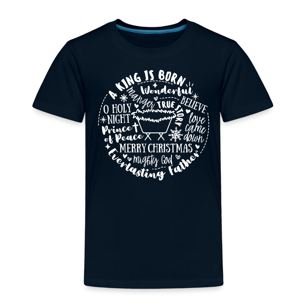 Manger Collage (W) Toddler T-Shirt - deep navy