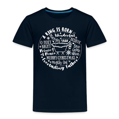 Manger Collage (W) Toddler T-Shirt - deep navy