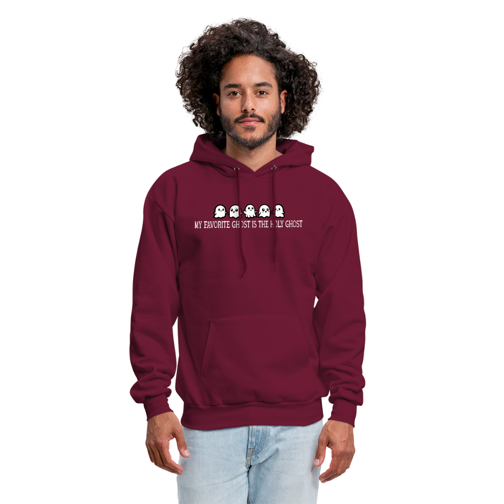 My Favorite Ghost is the Holy Ghost (W) Men's Hoodie - burgundy