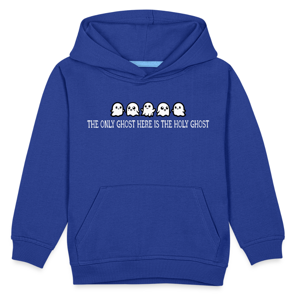 The Only Ghost Here is the Holy Ghost (W) Kid's Hoodie - royal blue