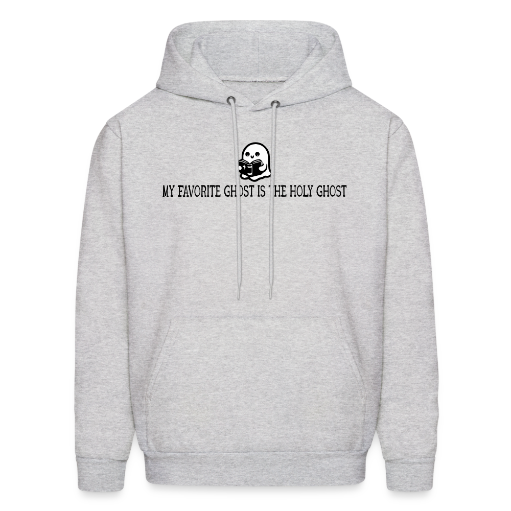 My Favorite Ghost is the Holy Ghost (Bible) Men's Hoodie - ash 