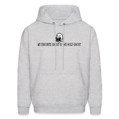 My Favorite Ghost is the Holy Ghost (Bible) Men's Hoodie - ash 