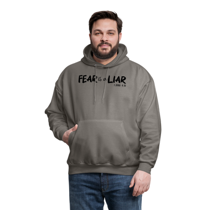 Fear is a Liar Men's Hoodie - asphalt gray