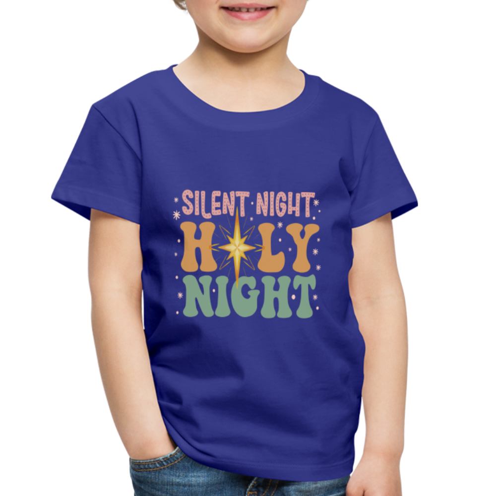 Silent Night Christmas Family Toddler Premium T-Shirt - royal blue