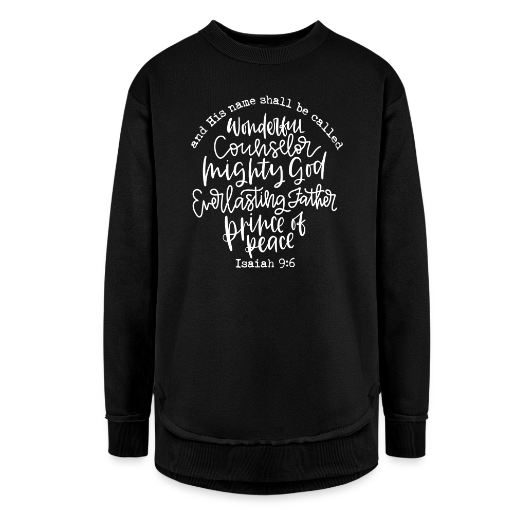 And His Name Shall Be Called Women's Tunic Sweater - black