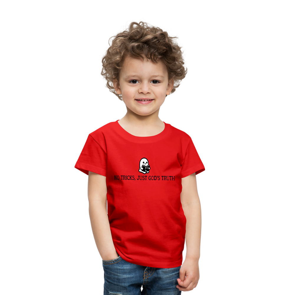 No Tricks Just God's Truth Toddler T-Shirt - red