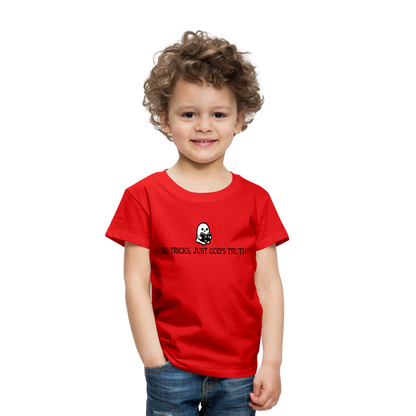 No Tricks Just God's Truth Toddler T-Shirt - red