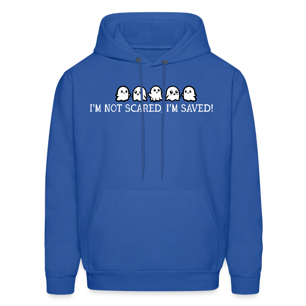 I'm Not Scared I'm Saved (W) Men's Hoodie - royal blue