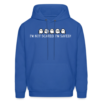 I'm Not Scared I'm Saved (W) Men's Hoodie - royal blue