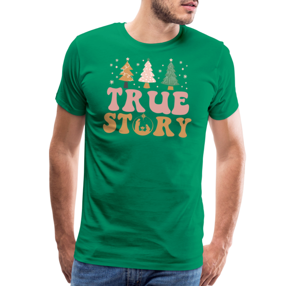 True Story Christmas Family Men's Premium T-Shirt - kelly green