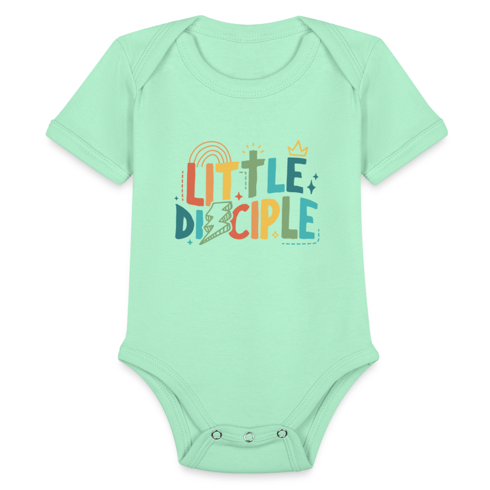 Little Disciple Baby Onesie Bodysuit - light mint