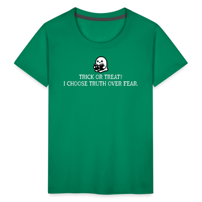 Trick or Treat I Choose Truth (W) Toddler T-Shirt - kelly green