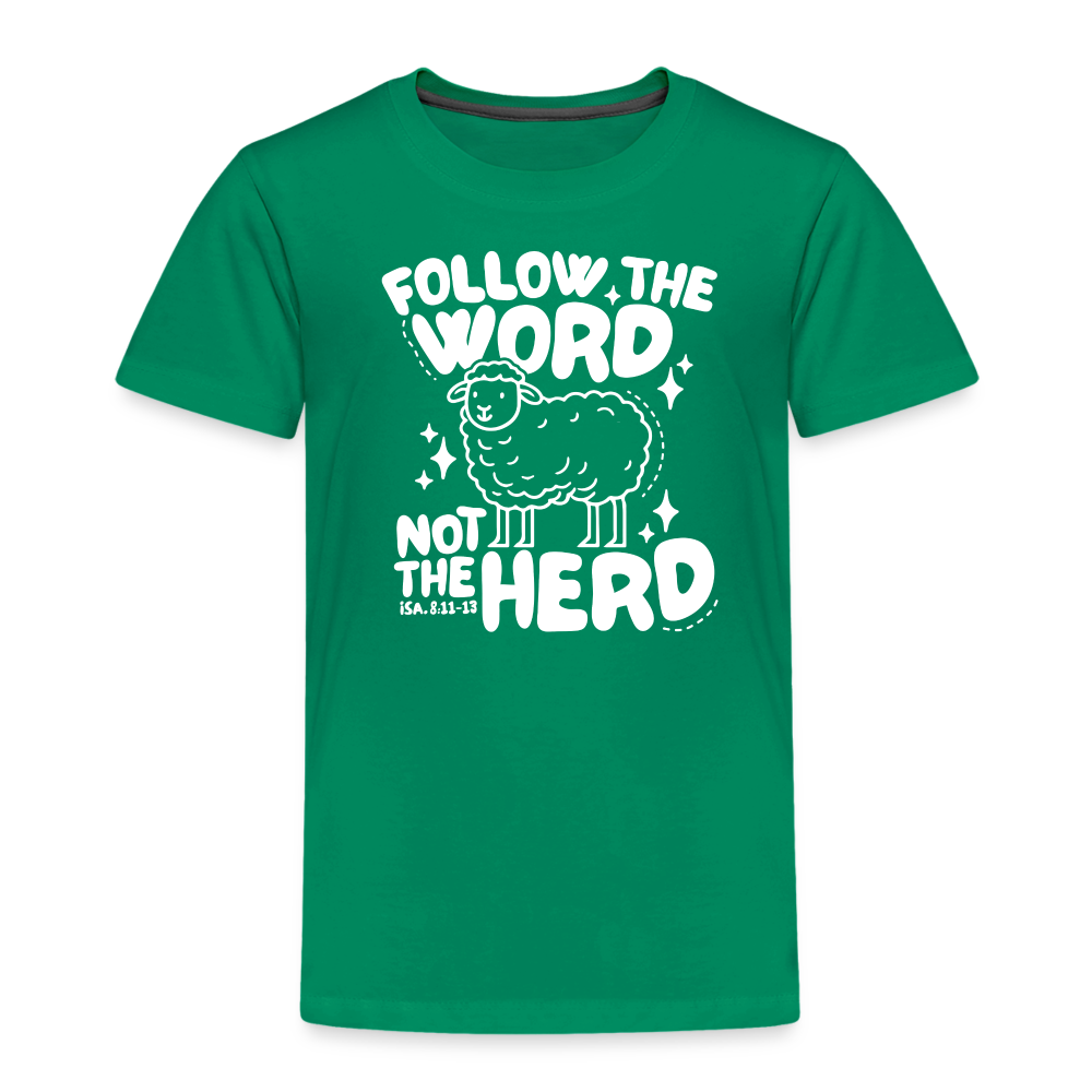 Follow the Word (W) Toddler T-Shirt - kelly green