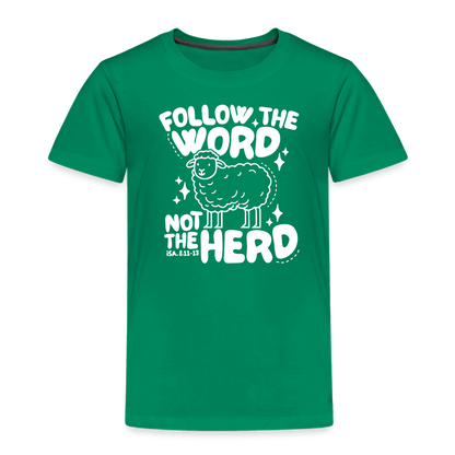 Follow the Word (W) Toddler T-Shirt - kelly green