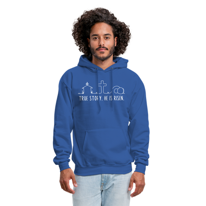 True Story He is Risen (W) Men's Sweater - royal blue