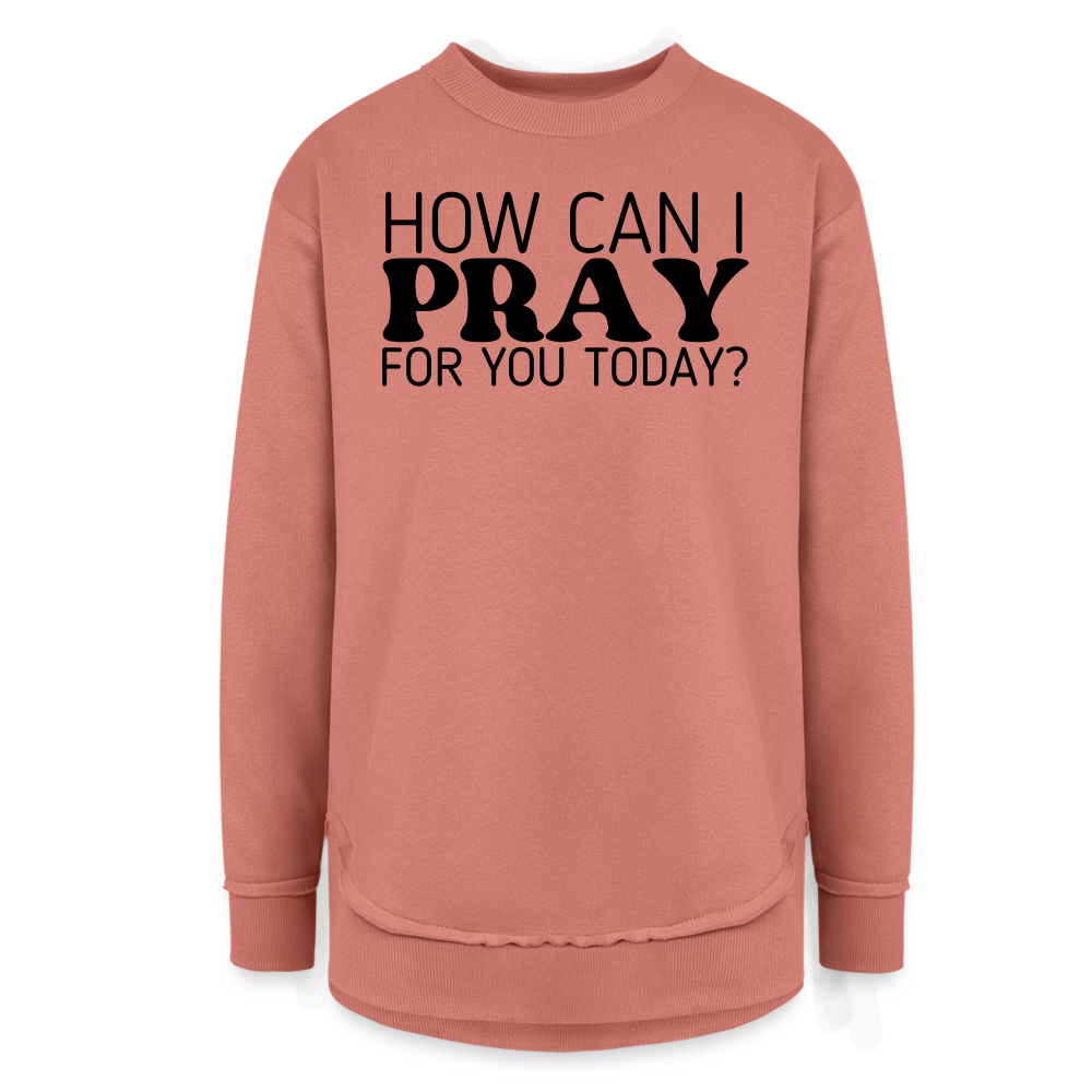 How Can I Pray for You Today Women's Sweater Tunic - mauve