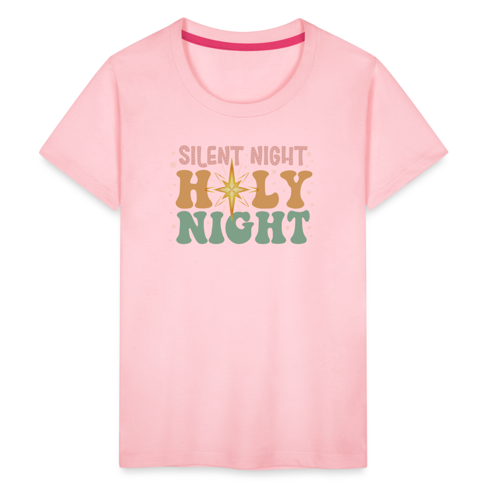 Silent Night Christmas Family Kids' Premium T-Shirt - pink