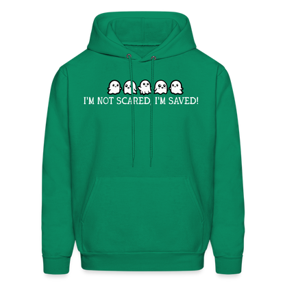 I'm Not Scared I'm Saved (W) Men's Hoodie - kelly green