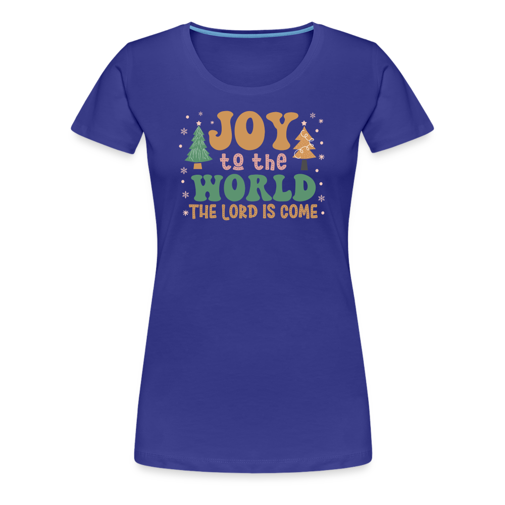 Joy to the World Christmas Family Women’s Premium T-Shirt - royal blue