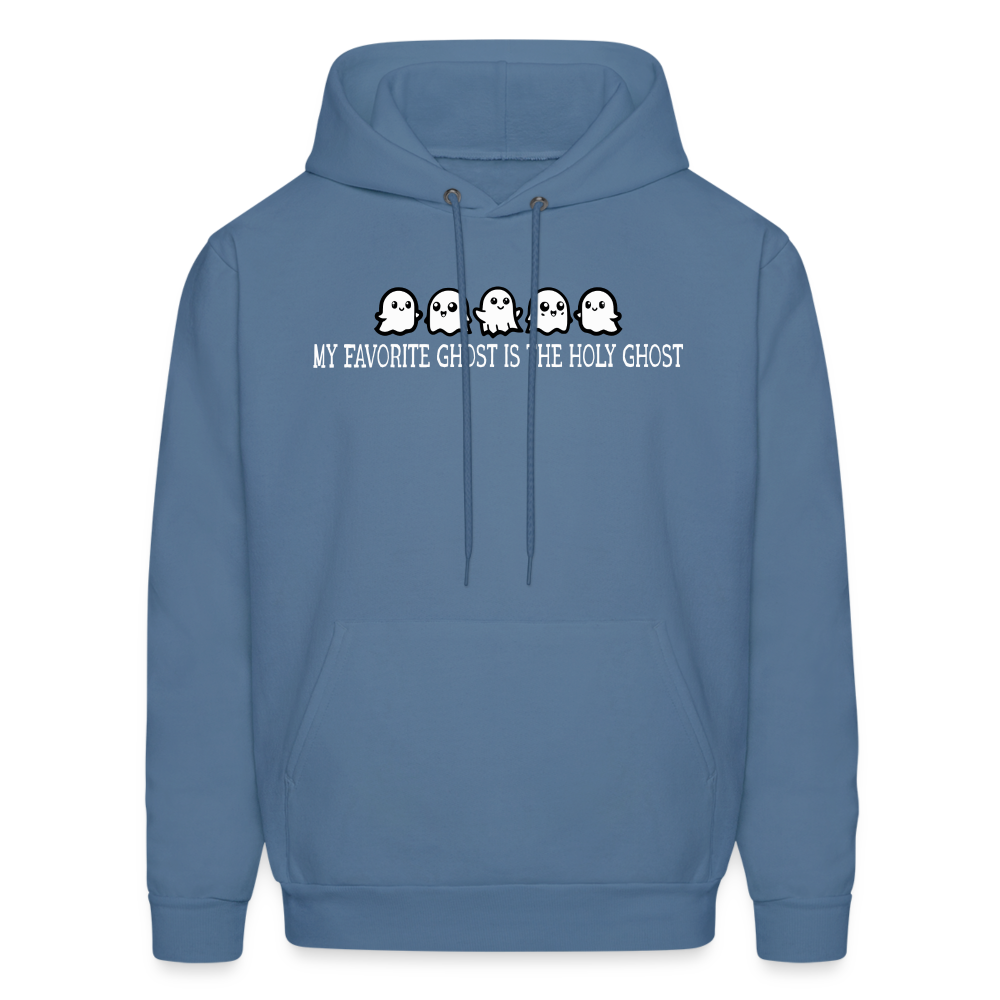 My Favorite Ghost is the Holy Ghost (W) Men's Hoodie - denim blue