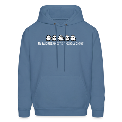 My Favorite Ghost is the Holy Ghost (W) Men's Hoodie - denim blue