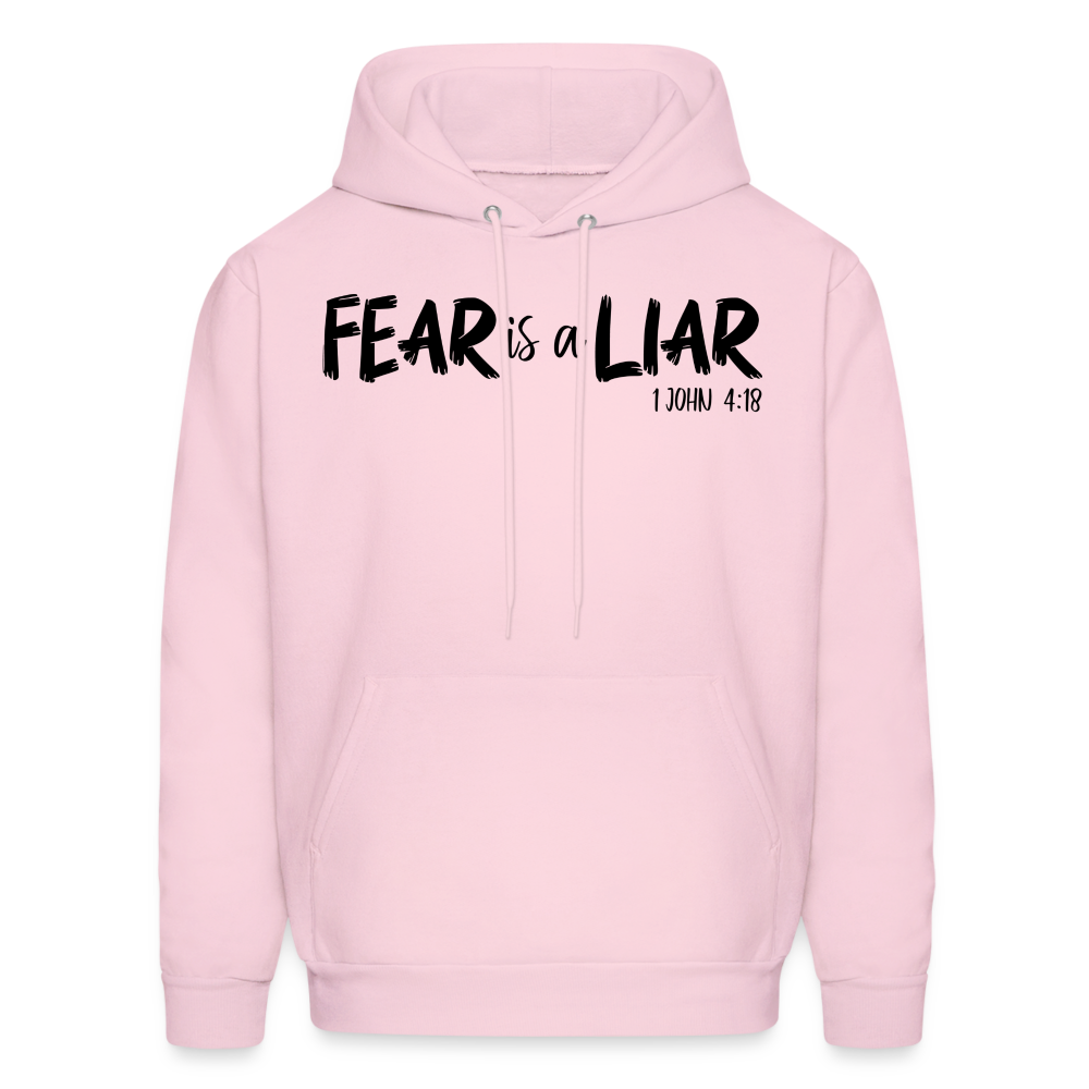 Fear is a Liar Men's Hoodie - pale pink