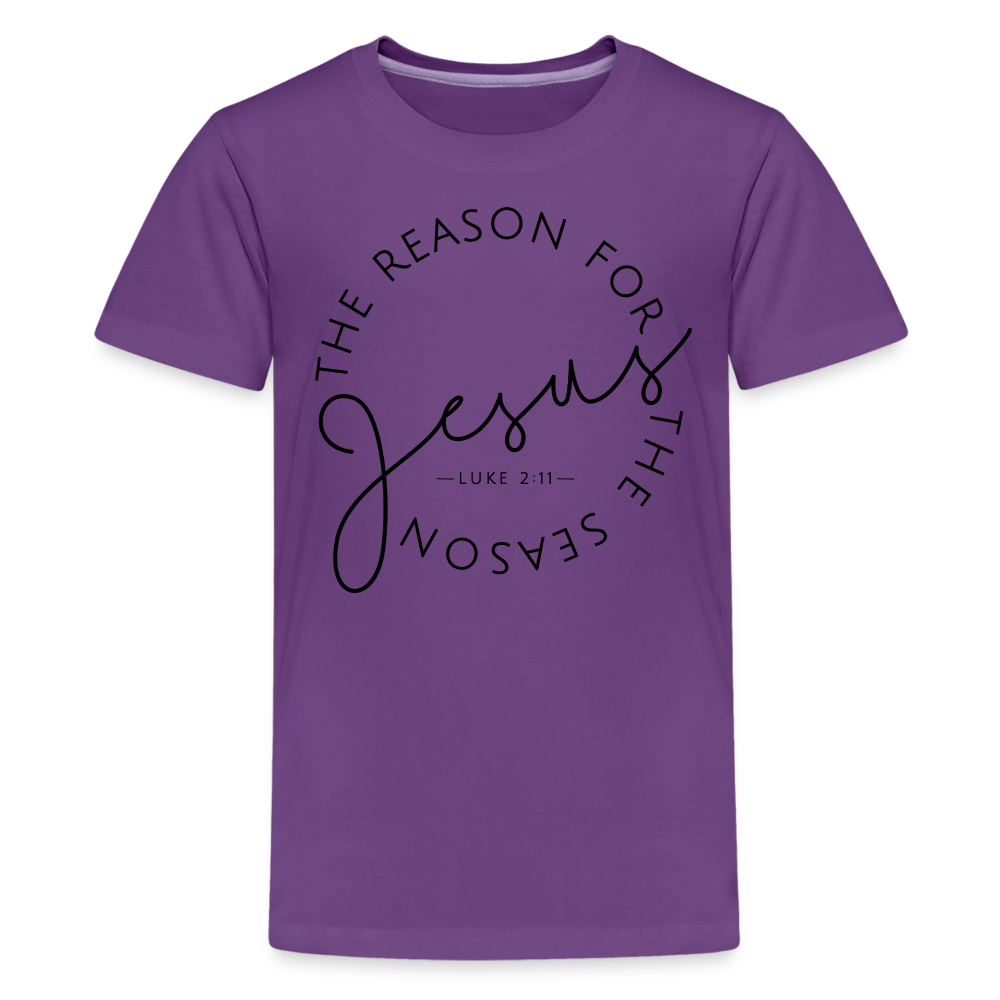 The Reason for the Season Christmas Kids' Premium T-Shirt - purple