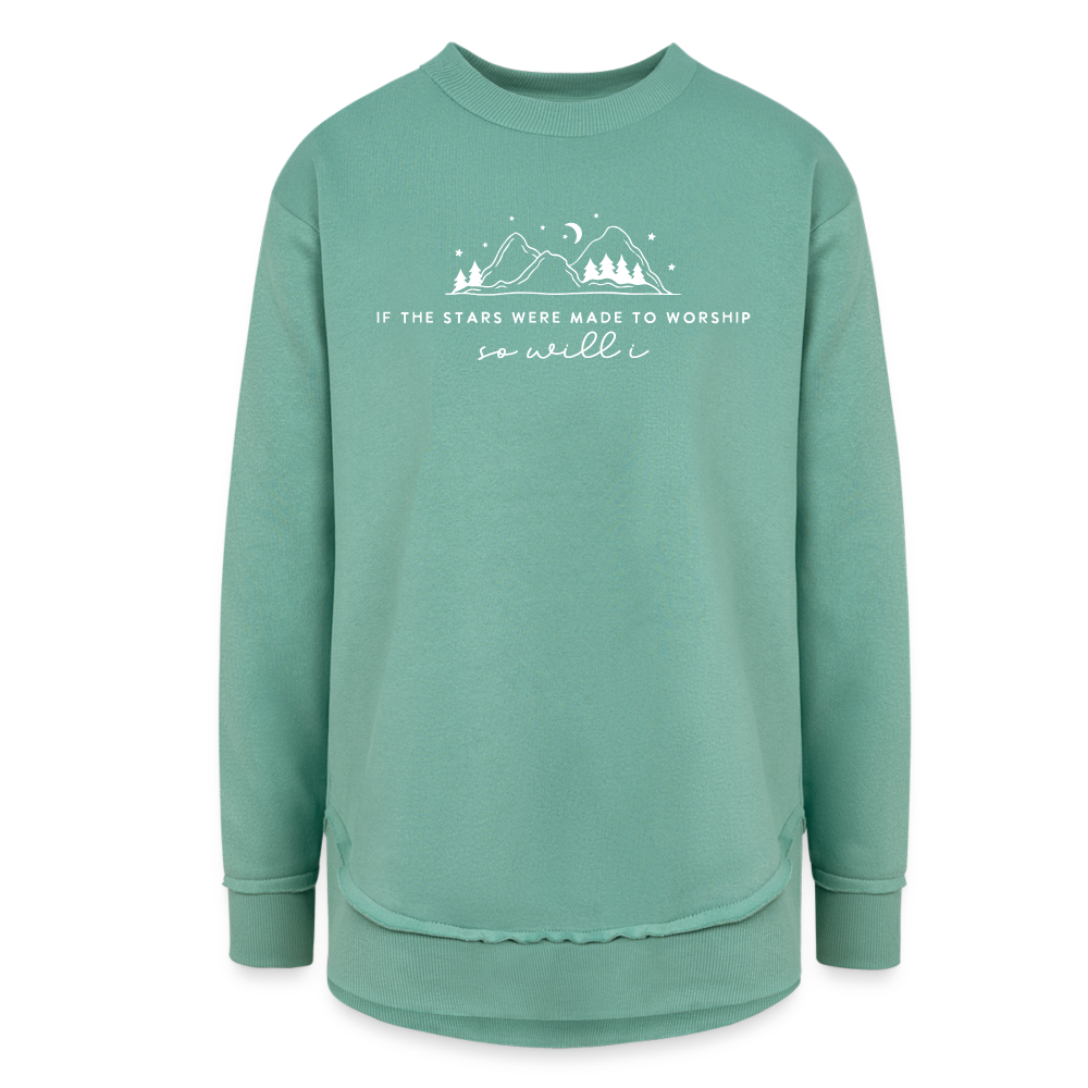 If the Stars were Made to Worship So Will I Women's Long Sleeve Weekend Tunic - saltwater