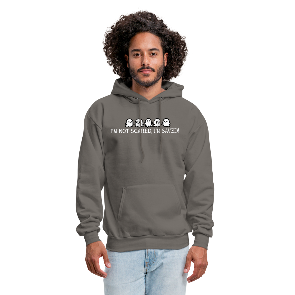 I'm Not Scared I'm Saved (W) Men's Hoodie - asphalt gray