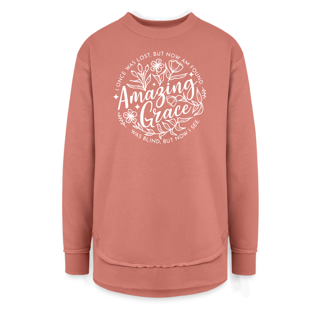 Amazing Grace (W) Women's Tunic Sweater - mauve