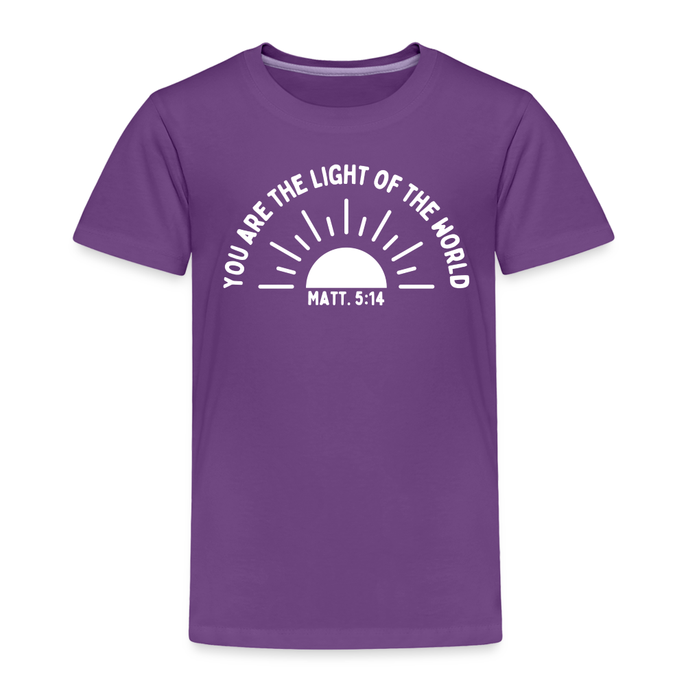 You are the Light of the World (W) Toddler T-Shirt - purple