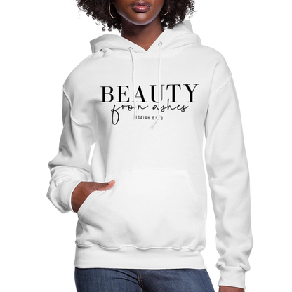 Beauty from Ashes Women's Hoodie - white