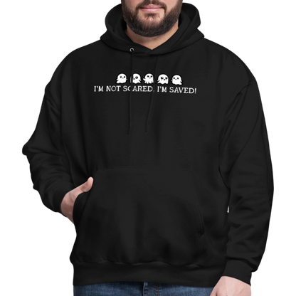 I'm Not Scared I'm Saved (W) Men's Hoodie - black