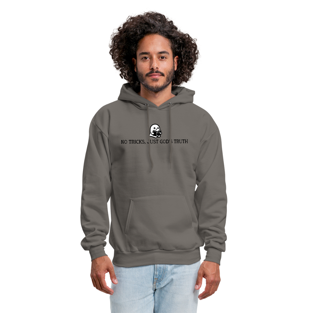 No Tricks Just God's Truth (Bible) Men's Hoodie - asphalt gray