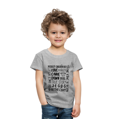 Christmas Collage Toddler T-Shirt - heather gray