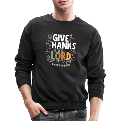 Give Thanks to the Lord (W, Color) Men's Sweater - black