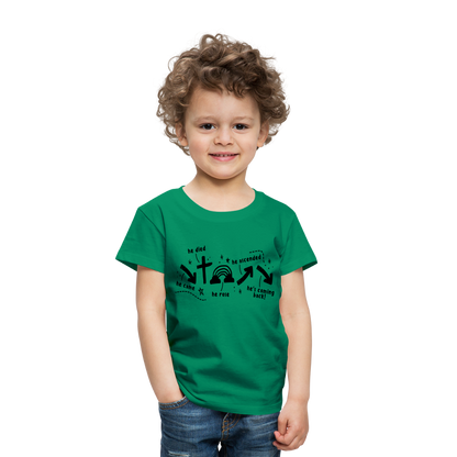 He Came He Died He Rose Toddler T-Shirt - kelly green