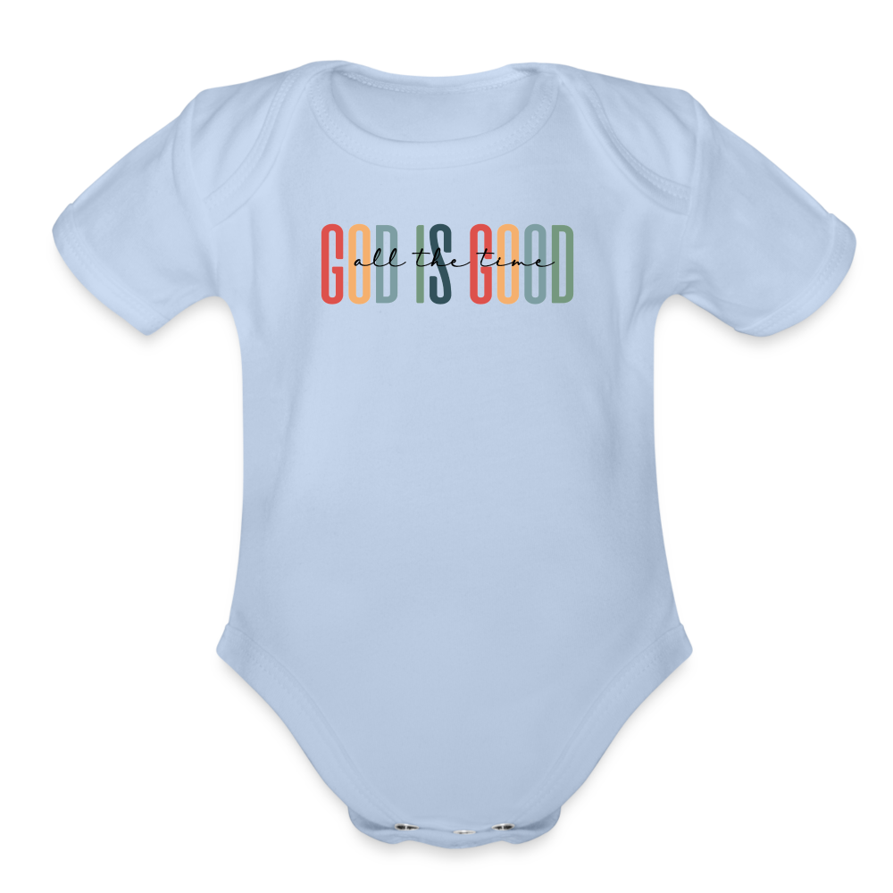 God is Good (Rainbow) Baby Onesie - sky