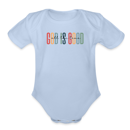 God is Good (Rainbow) Baby Onesie - sky