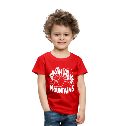 Faith Can Move Mountains (W) Toddler T-Shirt - red