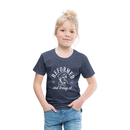 Reformed & Loving It (W) Reformation Day Toddler T-Shirt - heather blue